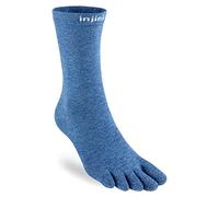 Injinji Performance Liner Lightweight Crew CoolMax Toe Socks- Black