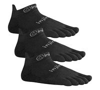 Injinji Run 2.0 Chaussettes légères et invisibles, Noir, S