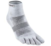 Injinji Chaussettes de running Run Lightweight Mini-Crew Coolmax à doigts Unisexe M gris