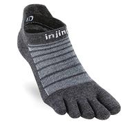 Injinji Chaussettes de running Lightweight No-Show Wool Gris 37/40