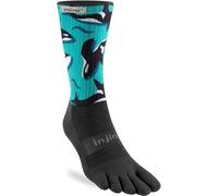 Injinji TRAIL MIDWEIGHT CREW ARTIST DESIGN ORCAS L, multicolore, L