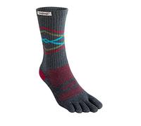 Injinji Chaussettes de randonnée Trail Midweight Crew Coolmax Gris/argent Taille S