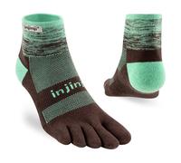 Injinji Chaussettes Trail Midweight Mini-Crew à orteils séparés mi-hautes unisexe L menthe
