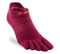 Injinji Women's RUN LIGHTWEIGHT NO-SHOW Chaussettes Sport Chaussette BEETROOT M/L (EU : 40,5-44,5+), rouge, M/L