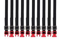 INJORA 10PCS Bagages Corde Porte Toit Attachez la Ceinture pour 1/10 Crawler Véhicule Axial SCX10 90046 TRX4 TRX6 Redcat Gen8 VS4-10(Rouge)