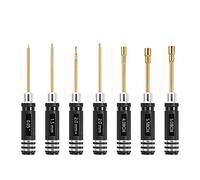 INJORA 7pcs Poignée Courte Hex Tournevis Nut Driver Tool Kit pour 1/18 1/24 RC Mini Crawler Voiture TRX4M SCX24 FCX24