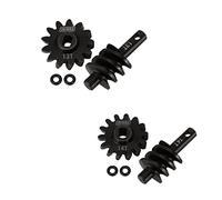INJORA Axle Gear Overdrive Worm Différentiel 13T 14T Pièces de mise à niveau en acier pour AX24 Axial SCX24 C10 JLU Gladiator Bronco 1/24 RC Crawler Car, 2 pièces