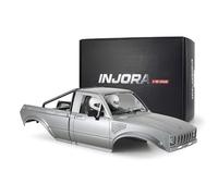 INJORA Carrosserie Rigide avec Intérieur pour Graviteur RC 1/10 (Gris)
