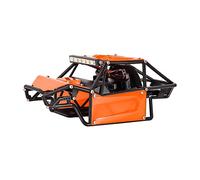 INJORA Nylon Châssis Rocher Buggy Coque de Carrosserie Kit pour 1/24 RC Crawler Voiture Axial SCX24 C10 JLU Bronco Base Camp Upgrade,Orange
