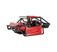 INJORA Nylon Châssis Rocher Buggy Coque de Carrosserie Kit pour 1/24 RC Crawler Voiture Axial SCX24 C10 JLU Bronco Base Camp Upgrade,Rouge