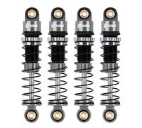 INJORA RC Amortisseurs 39mm -Pétrole Amortisseur Aluminium Fileté Shock Absorber Upgrade Parts Tuning pour Axial 1/24 RC Crawler Car SCX24 Gladiator Deadbolt C10 JLU B17,Gris