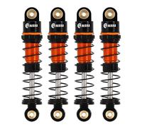 INJORA RC Amortisseurs 39mm -Pétrole Amortisseur Aluminium Fileté Shock Absorber Upgrade Parts Tuning pour Axial 1/24 RC Crawler Car SCX24 Gladiator Deadbolt C10 JLU B17,Or