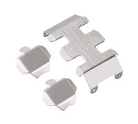 INJORA RC Armures de châssis Protecteur d'essieu de boîte de Vitesses pour 1/24 RC Chenille axiale SCX24 AXI90081 pièces de Mise à Niveau, Acier Inoxydable