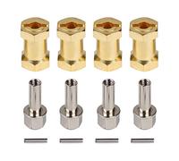 INJORA RC Hex Hub 12mm Brass Roues Hex Hub Extension Hex Drive Adapter pour 1/10 RC Crawler Axial SCX10 90046 D90 (20mm)