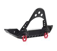 INJORA RC Pare-Chocs Métal Front Bumper avec LED Lumière Crochet de Remorque pour 1:10 RC Crawler Traxxas TRX-4 Axial SCX10 SCX10 II 90046 SCX10 III AXI03007