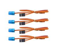 INJORA RC Voiture LED Lumière 4pcs Lampe Frontale Lampe Clignotante RC Accessoire RC pour 1/10 RC Modèle Voiture 1:14 Tamiya Tracteur RC Engineering Truck,Bleu