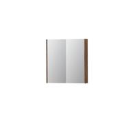 Ink armoire de toilette avec 2 portes miroir double face et prise de courant/interrupteur 1105164