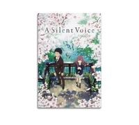 Ink blot Poster sur toile de l'anime A Silent Voice - Décoration murale pour salon et chambre à coucher - 30 x 45 cm