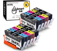 Ink Cartridge Compatible With 364 Xl 364Xl High Yield 10 Pack (2 Black & 2Pbk Cyan Magenta Yellow) For Photosmart 5510 5520 6510 6525 B210A C5380 Deskjet 3070A 3520 Officejet 4620