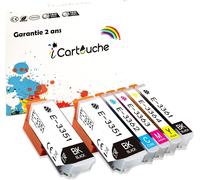 Ink Cartridge Compatible with Espon 33XL / T3357 Expression Premium XP-530 XP-540 XP-630 XP-635 XP-640 XP-645 XP-7100 XP-830 XP-900 T3351 T3361 T3362 T3363 T3364 2BK 1C 1 m 1y 1pbk)