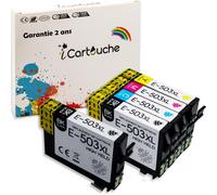 Ink Cartridge Compatible With Espon 503Xl 503 Xl Expression Home Xp-5200 Xp-5205 Workforce Wf-2960Dwf Wf-2965Dwf Wf2960 Wf2965 (2Bk 1C 1M 1Y)