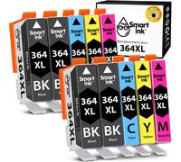 Ink Cartridge Compatible with HP 364 XL 364XL High Yield 10 Pack (4 Black & Cyan Magenta Yellow) for HP Photosmart 5510 5520 6510 6525 B210a C5380 Deskjet 3070A 3520 Officejet 4620 4622