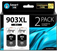 Ink Cartridge Compatible with HP 903 XL 903XL 2 XL Black Pack with Advanced Chip System for Officejet 6950 All-in-One Officejet Pro 6960 6970 All-in-One