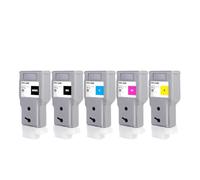 Ink cartridges, Cartouche d'encre PFI-320, Compatible for Canon ImagePROGRAF TM200/TM205/TM300/TM305,for Printer(5 Colors 1set)