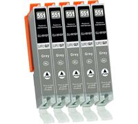 Ink Cartridges with Chip Compatible with Canon CLI-551 Grey for Canon Pixma IP8700 IP8750 MG6300 MG6350 MG7100 MG7150 MG7500 MG7550