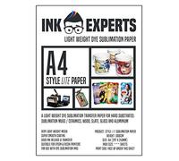 Ink Experts Subli-Style LITE Papier de sublimation A4 100 g/m² 300 Sheets