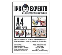 Ink Experts Versa Papier de sublimation tout usage A4 115 g/m² (100 feuilles)