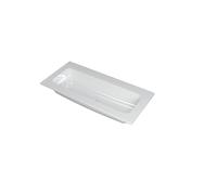 Ink faktor lavabo 100x1.5x45cm 0 trous pour robinet 1 évier polystone blanc brillant 3407010