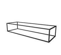 Ink ferro 140x27x45cm cadre acier 15mm d'épaisseur noir mat 1901257