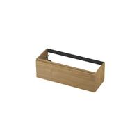 Ink fineer meuble de lavabo 120x40x45cm 1 tiroir sans poignée turnboard bois décor natur 1221250