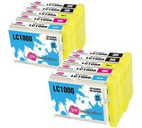 Ink Inspiration® Remplacement pour Brother LC1000 Cartouches d'encre 10 Pack, Utiliser avec Brother DCP-130C 135C DCP-150C DCP-330C DCP-350C 357C DCP-540CN DCP-560CN DCP-770CW MFC-235C 465CN FAX-2840