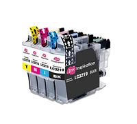 INK INSPIRATION® Remplacement pour Brother LC3219XL 4 Cartouches d'encre, utiliser avec Brother MFC-J5330DW MFC-J5730DW MFC-J6530DW MFC-J6930DW MFC-J5335DW MFC-J6935DW-J5930DW, Noir/Cyan/Magenta/Jaune