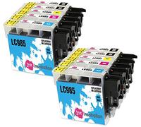 Ink Inspiration® Remplacement pour Brother LC985 Cartouches d'encre 10 Pack, Utiliser avec Brother DCP-J315W DCP-J125 DCP-J140W DCP-J515W MFC-J415W MFC-J220 MFC-J265W MFC-J410