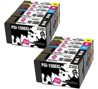 Ink Inspiration® Remplacement pour Canon PGI-1500 PGI-1500XL Cartouches d'encre 10 Pack, Utiliser avec Canon MAXIFY MB2050 MB2350 MB2750 MB2150 MB2155 MB2755, Noir/Cyan/Magenta/Jaune