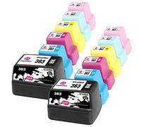 Ink Inspiration® Remplacement pour HP 363 Cartouches d'encre 12 Pack, Utiliser avec HP Photosmart C7280 C8180 C5180 C6180 C6280 C7180 3310 3210 3110 8250 D6160 D7160 D7260 D7460