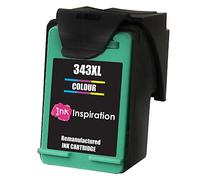 Ink Inspiration Tri-Couleur Cartouche d'encre Remanufacturée pour HP 343 Photosmart 2500 2570 2573 2575 C4140 C4150 C4180 C4190 D5160 8049 Officejet 6300 6310 6315 Deskjet D4160 5940