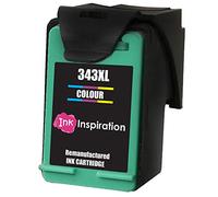 Ink Inspiration Tri-Couleur Cartouche d'encre Remanufacturée pour HP 343 Photosmart 2575 2610 2710 8150 8450 8750 C3180 DeskJet 460c 6540 6620 9800 PSC 1610 2355 Officejet 100 150 6210 H470