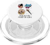 Ink is My Map of Life (déclaration de Tatouage Amusant) PopSockets PopGrip pour MagSafe