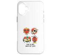 Ink is My Map of Life (Graphique de déclaration de Tatouage) Coque pour iPhone 16 Plus