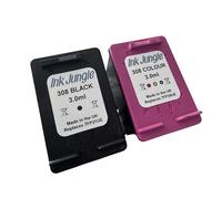 Ink Jungle 308 Noir et Couleur Cartouche d'encre pour HP ENVY 6110 6110e 6120 6120e 6122 6122e 6130 6130e 6132 6132e 6152 6155 6165 6165e 6520 6520e 6520e 6520e 6 530 6 Imprimantes 530e 6532 6532e