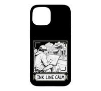 Ink Line Calm Croquis Urbain Architecture Encre Coque pour iPhone 15