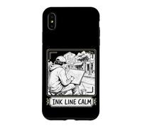 Ink Line Calm Croquis Urbain Architecture Encre Coque pour iPhone XS Max