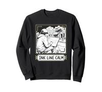 Ink Line Calm Croquis Urbain Architecture Encre Sweatshirt