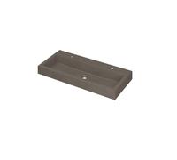 INK Memento Lavabo avec 2 trous de robinet 100x45x9cm Quartz béton 3421432