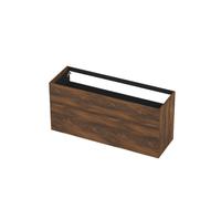 Ink meuble 140x70x45cm 2 tiroirs à ouvrir par pression décor bois 1259301