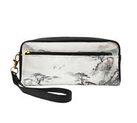 Ink Mountain Tree Petite trousse de maquillage portable et mignonne pour femme, Noir , Taille unique, Trousse de maquillage